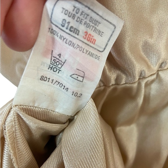 Vintage St.Michael Champagne V-neck Slip - Picture 9 of 12